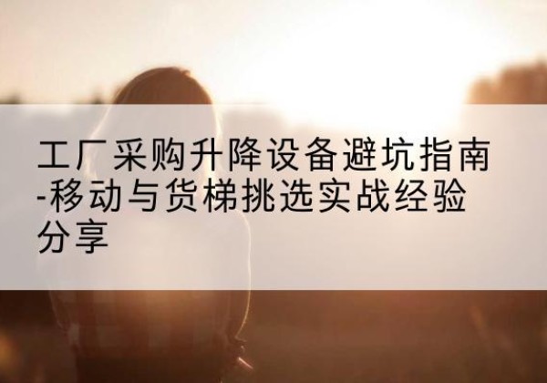 壶关移动式升降机怎么选-工厂采购升降设备避坑指南-移动与货梯挑选实战经验分享